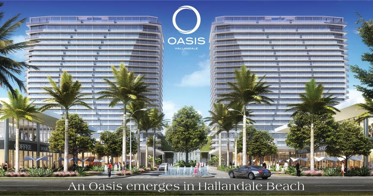 Oasis Hallandale official project rendering